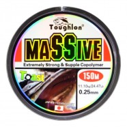 Волосінь рибальська, Toughlon Massive, 150м, перетин 0.25мм